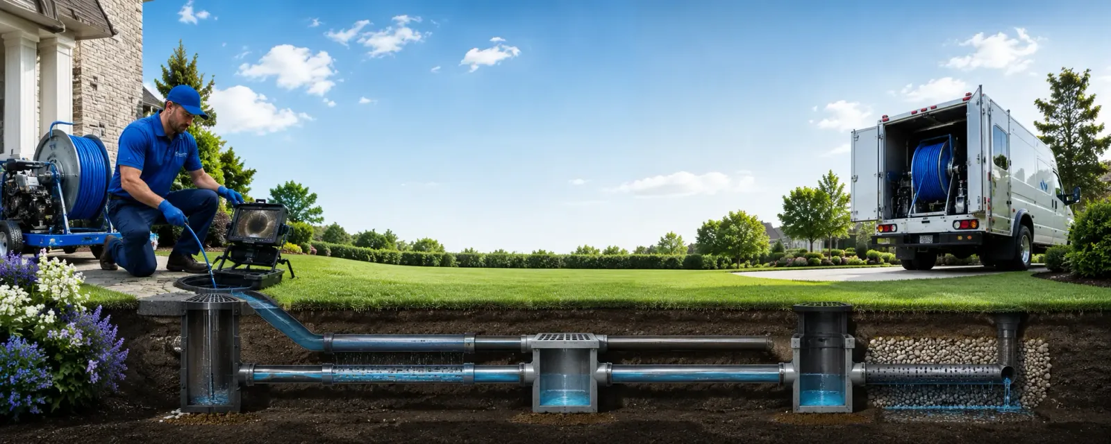 Outdoor drain cleaning information for Allouez, WI